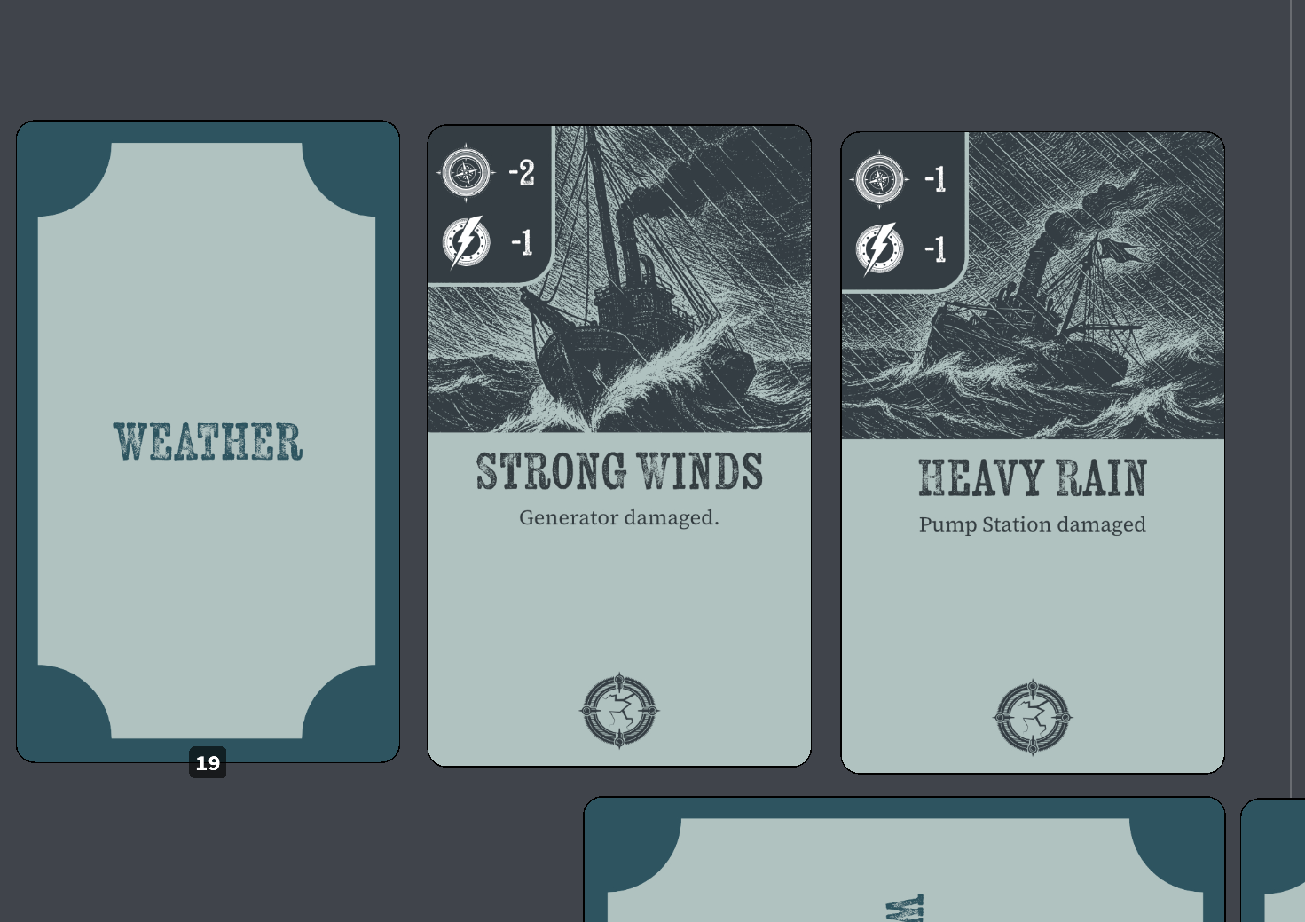 Gales of Winter - Damage Cards